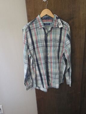 Tommy Bahama Pastel Multicolor Plaid Button-Down Shirt